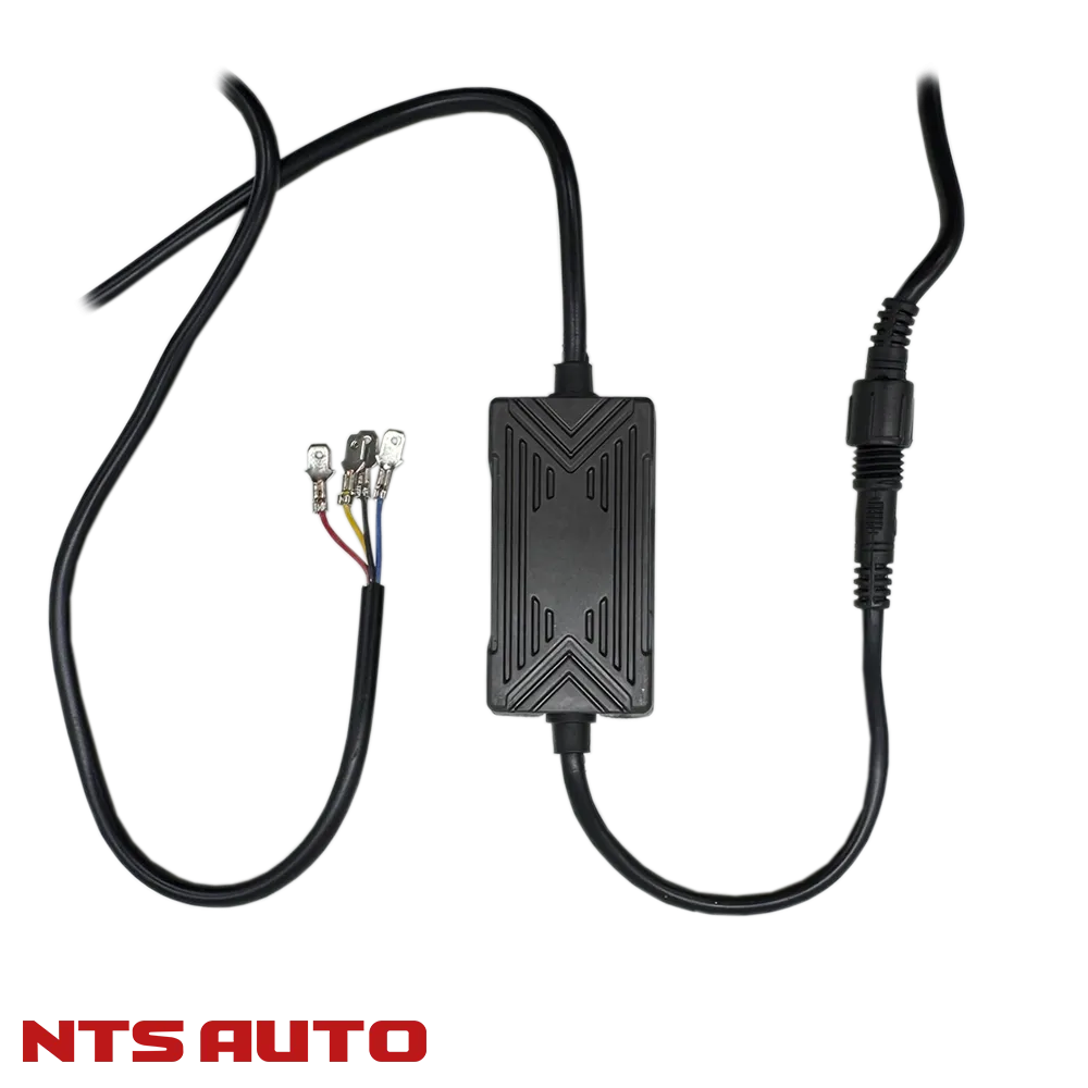 Светодиодная фара с СТГ 4 LED БЕЛО-ЖЕЛТАЯ БЛИЖНЕГО СВЕЧЕНИЯ С КУЛЕРОМ