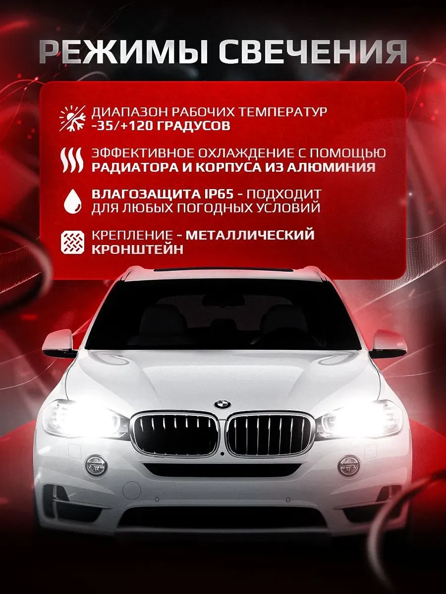 Фара диодная с СТГ A32