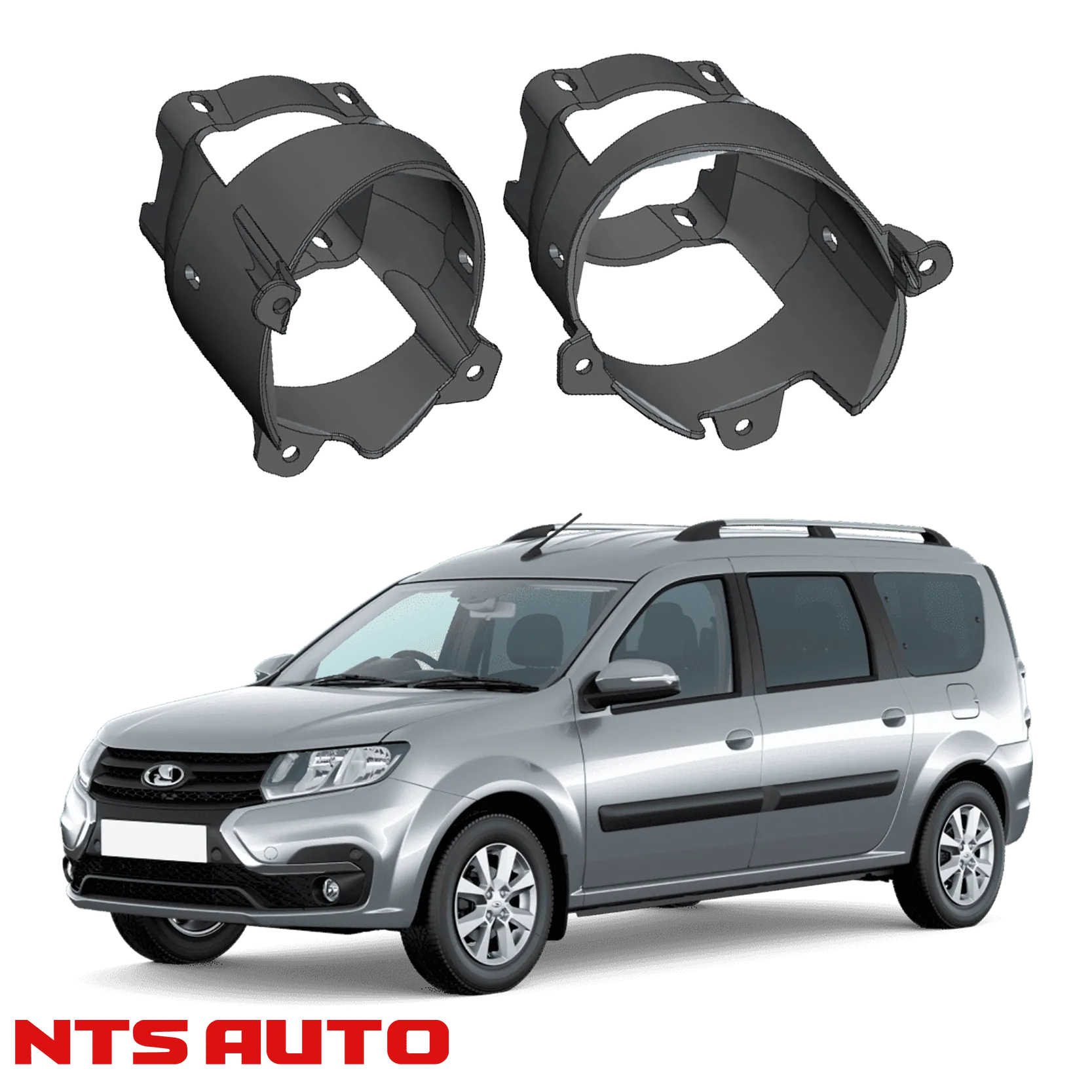 Крепления для противотуманных фар на Lada Largus (до 2021)