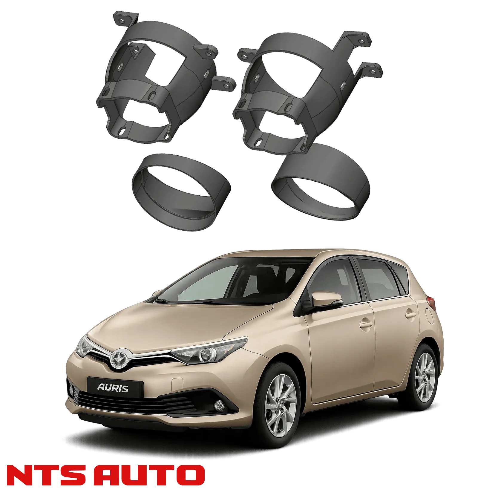 Крепления для противотуманных фар на Toyota Auris (2012–2015)