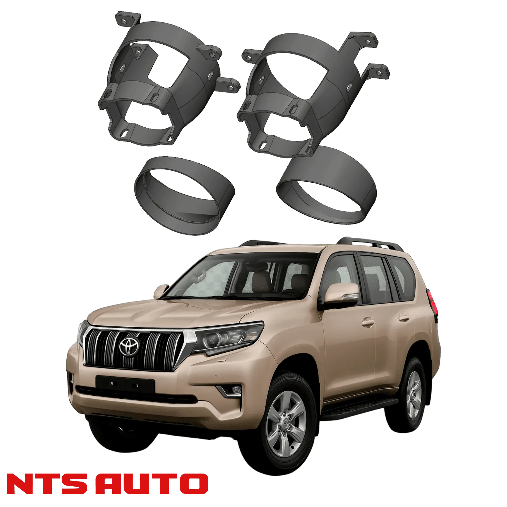 Крепления для противотуманных фар на Toyota Land Cruiser Prado (2009–2015)