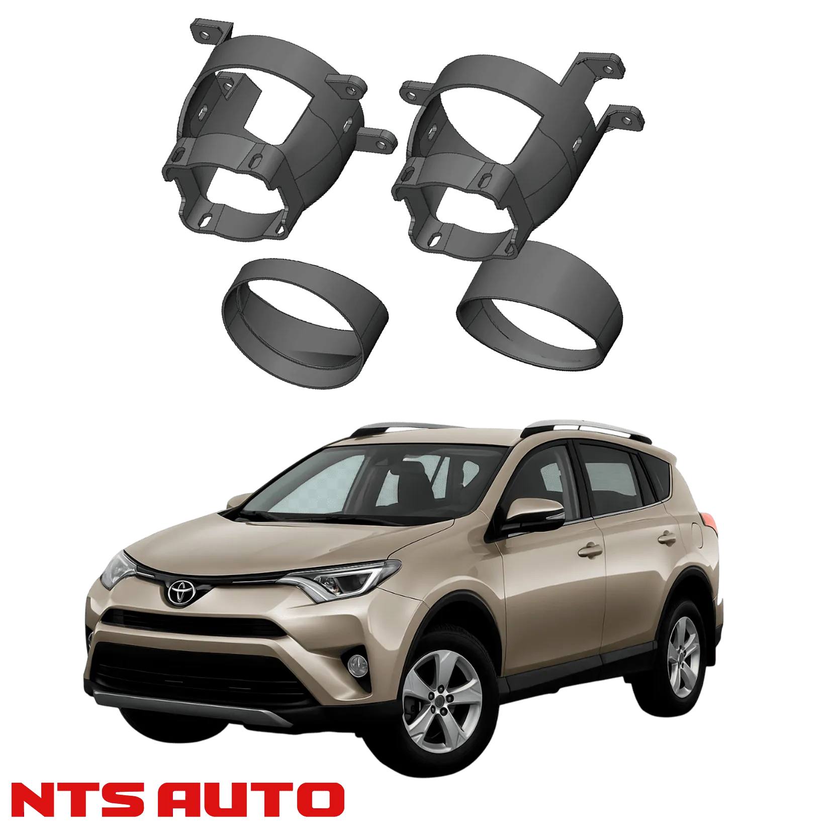 Крепления для противотуманных фар на Toyota RAV4 (2012–2015)
