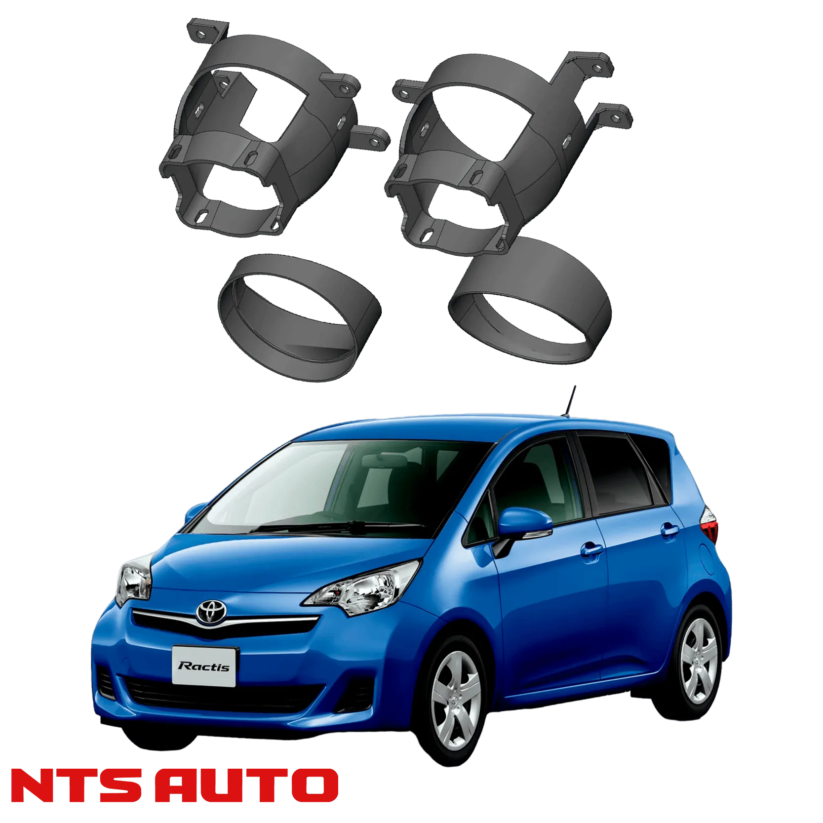 Крепления для противотуманных фар на Toyota Ractis (2010–2014)