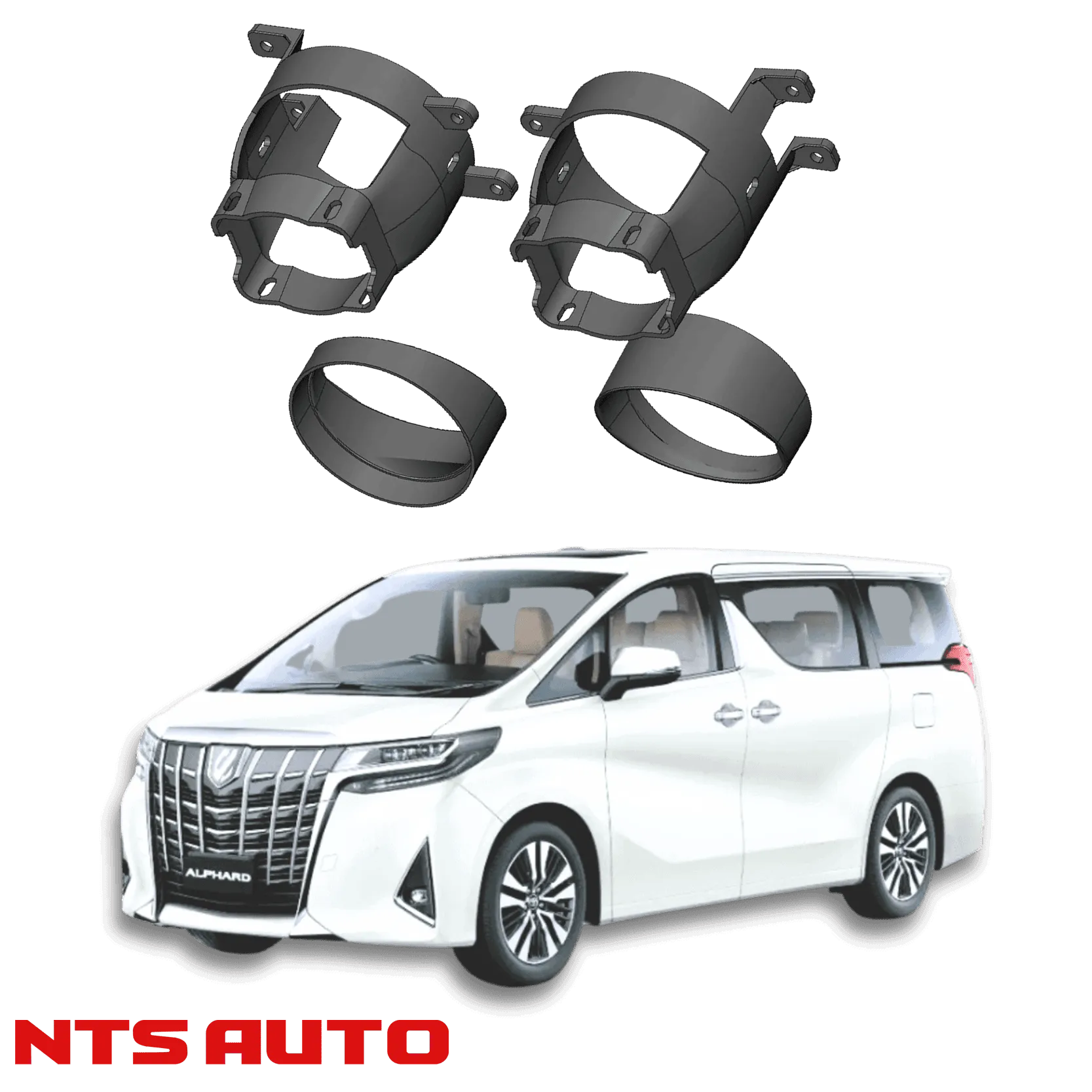 Крепления для противотуманных фар на Toyota Alphard (H30) 2015